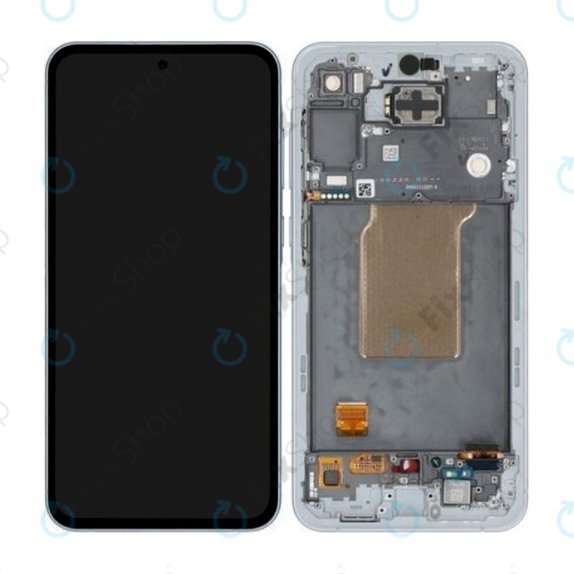 Samsung Galaxy A55 A556B - LCD zaslon + zaslon osjetljiv na dodir + okvir (Awesome Iceblue) OLED