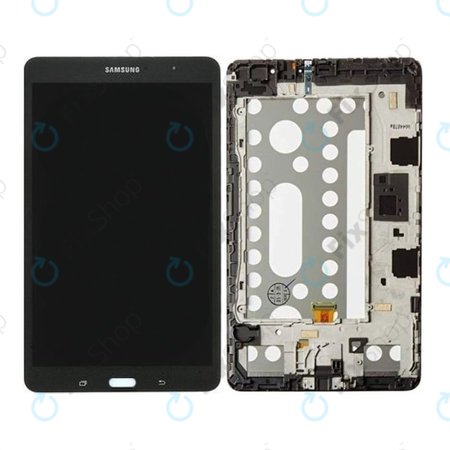 Samsung Galaxy Tab 4 Pro 8.4 T320 - LCD zaslon + zaslon osjetljiv na dodir + okvir (crni) - GH97-15556B Originalni servisni paket