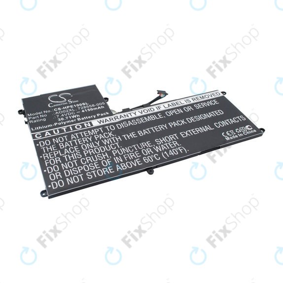 Baterija za HP Elitepad 1000, Elitepad 1000 G2, Ultrabook Ao02xl Series, 4150mAh, Li-Pol, 7.4V, AO02XL, HQ
