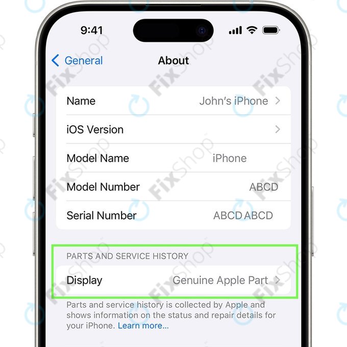 OLED Zaslon sklop za iPhone 16 Pro | 661-42726 | Genuine Apple