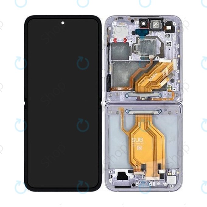 Xiaomi Mix Flip 2405CPX3DC - LCD zaslon + zaslon osjetljiv na dodir + okvir (Purple) - 560003000N800 Genuine Service Pack
