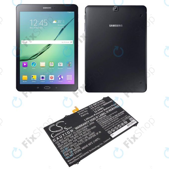 Baterija za Samsung Galaxy Tab S2, 5800mAh, Li-Pol, 3.8V, EB-BT810ABE, HQ
