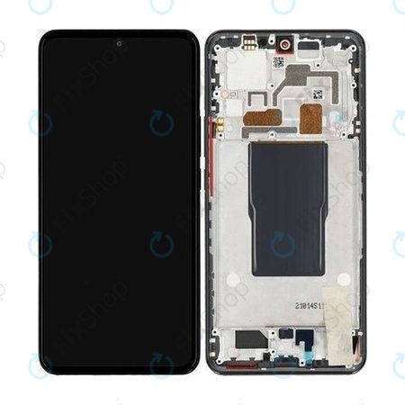 Xiaomi 12T Pro 22081212UG - LCD zaslon + zaslon osjetljiv na dodir + okvir (crni) - 560003L12U00 Originalni servisni paket