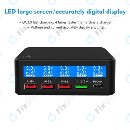 FixPremium - USB stanica za punjenje s USB 3.0 i USB-C