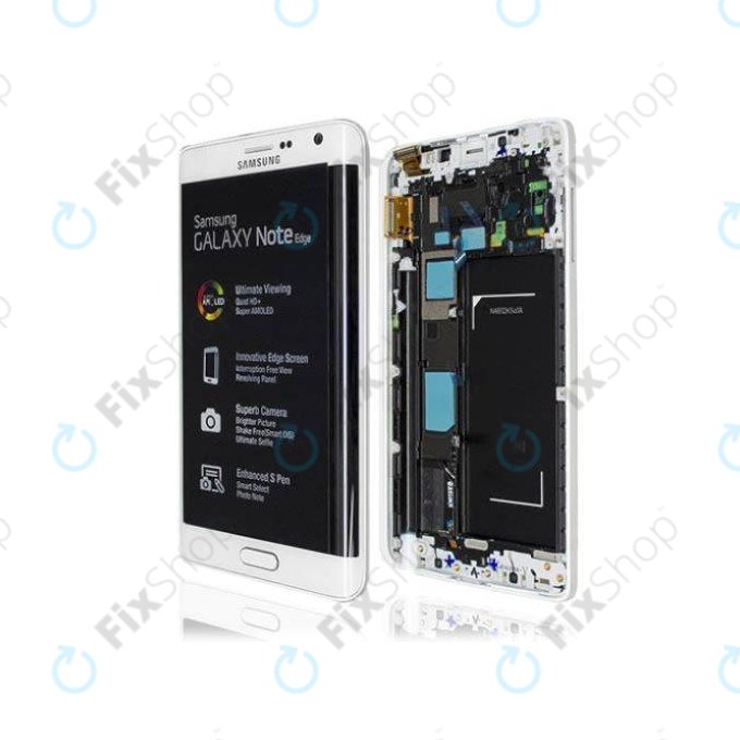 Samsung Galaxy Note Edge N915FY - LCD zaslon + zaslon osjetljiv na dodir + okvir (crni) - GH97-16636A Originalni servisni paket