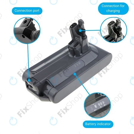 Dyson V10 - Baterija Li-Ion 3000mAh HQ