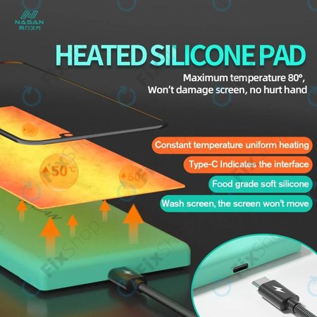 Nasan - Kompaktna grijna podloga za demontažu LCD ekrana