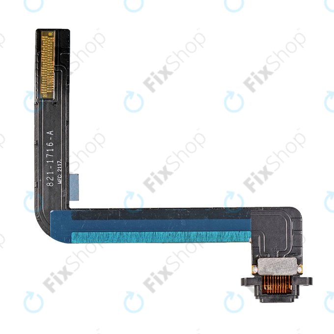 Apple iPad (6. generacija 2018.) - Konektor za punjenje + fleksibilni kabel (crni)