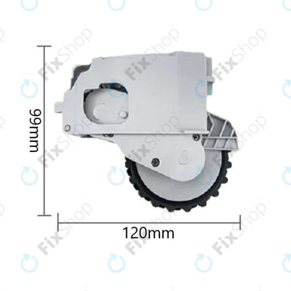 Xiaomi Dreame F9, Mi Robot Vacuum Mop (Mijia 1C), 2 Pro+ (Mijia 1T) - Kotač s motorom (desno) (Bijela)