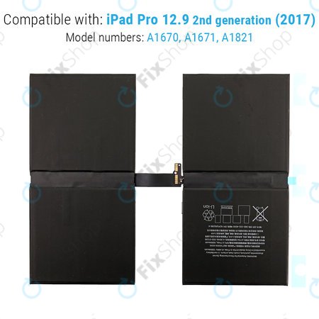 Apple iPad Pro 12.9 (2. generacija 2017.) - Baterija 10994 mAh