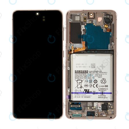 Samsung Galaxy S21 G991B - LCD zaslon + zaslon osjetljiv na dodir + okvir + baterija (Violet) - GH82-27254B Genuine Service Pack
