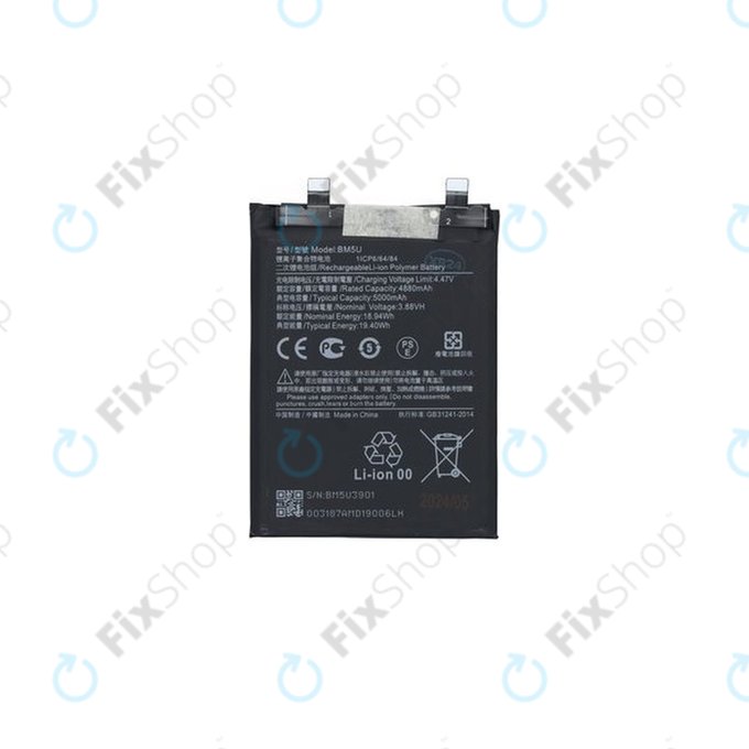 Xiaomi Redmi Note 13 Pro+ 23090RA98C - Baterija BM5U 5000mAh - 1330103000037B Genuine Service Pack