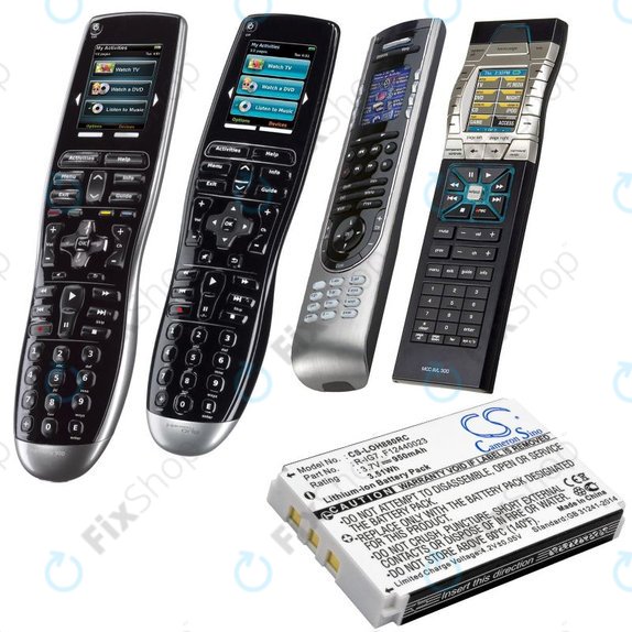 Baterija za Logitech Harmony 720, 780, 880, 890, 900, 950mAh, Li-Ion, 3.7V, R-IG7, HQ