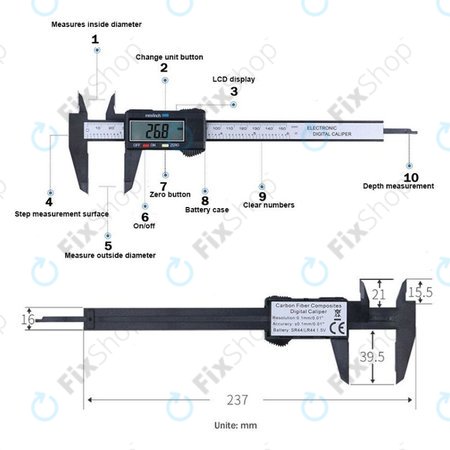 ProStormer - Alat za mjerenje plastike (150mm)
