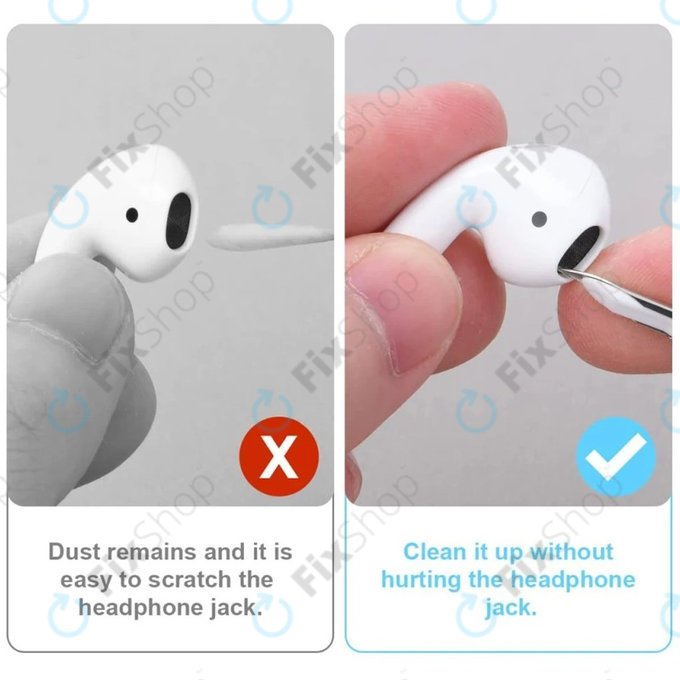 Olovka za čišćenje za bežične slušalice, bijela