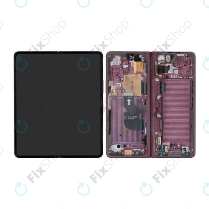 Samsung Galaxy Z Fold 4 F936B - LCD zaslon + zaslon osjetljiv na dodir + okvir (Burgundy) - GH82-29461D, GH82-29462D Genuine Service Pack
