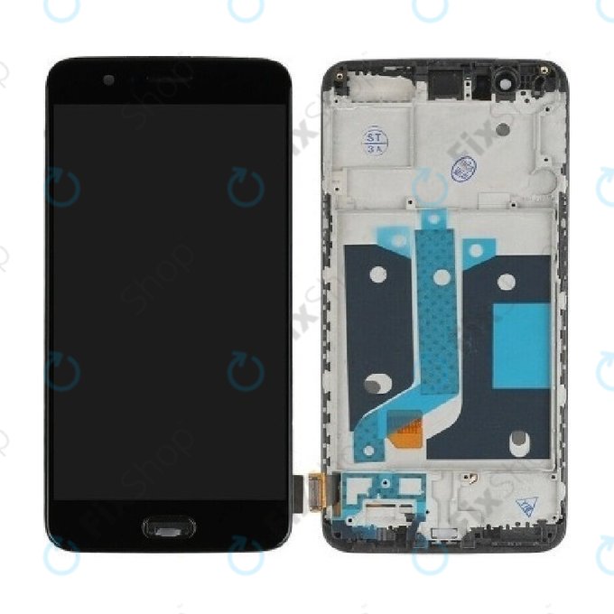OnePlus 5 - LCD zaslon + zaslon osjetljiv na dodir + okvir (Black) TFT