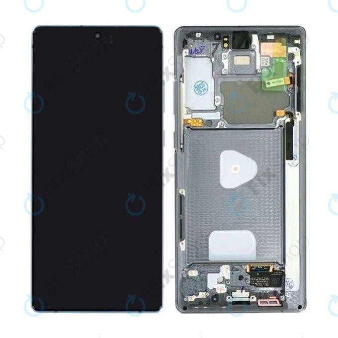 Samsung Galaxy Note 20 N980B - LCD zaslon + zaslon osjetljiv na dodir + okvir (Mystic Gray) - GH82-23495A, GH82-23733A Originalni servisni paket
