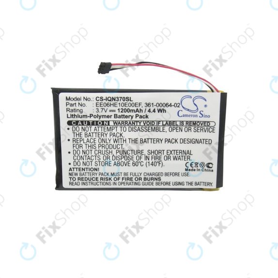 Garmin Nuvi 3700, 3760, 3760T, 3790, 3790T - Baterija 361-00046-02, 361-00064-02, EE06HE10E00EF 1200mAh HQ