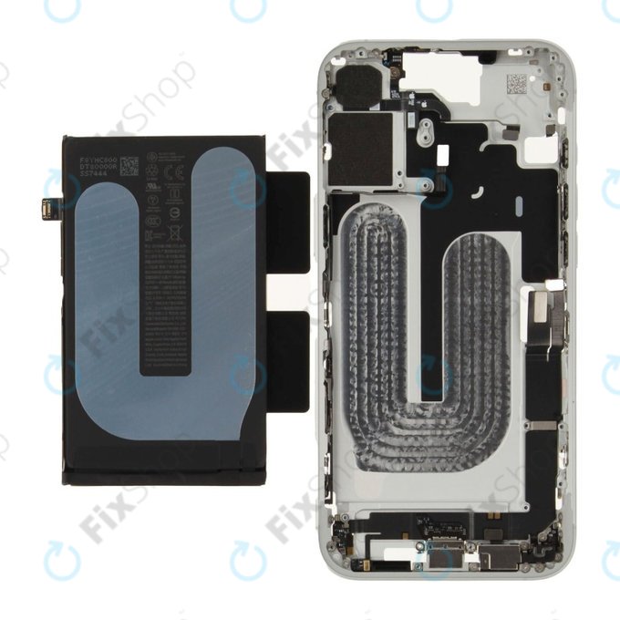 Srednji okvir s baterijom za iPhone 16 Plus | White | ZD076-00685 | Genuine Apple
