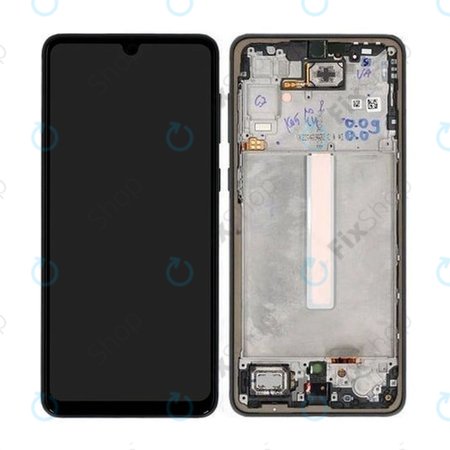 Samsung Galaxy A33 5G A336B - LCD zaslon + zaslon osjetljiv na dodir + okvir (crni) - GH82-28143A, GH82-28144A Originalni servisni paket
