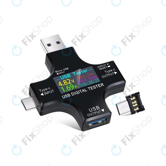 Eversame 2u1 - USB digitalni tester (s USB-C i USB 3.0)