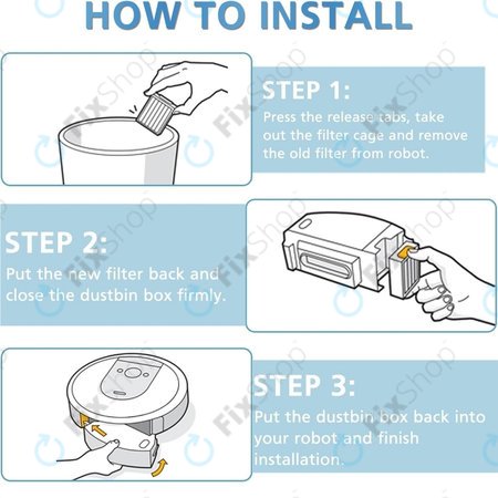 iRobot Roomba e-series, i-series, j-series - HEPA filter (3 kom.)