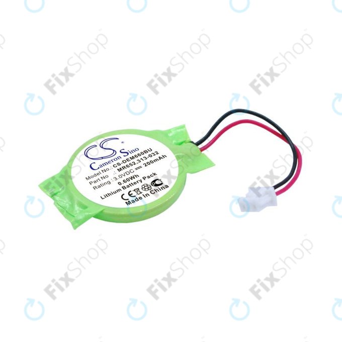 Rezervna baterija za Dell Latitude E6320, 200mAh, Lithium, 3V, 077-A00, HQ