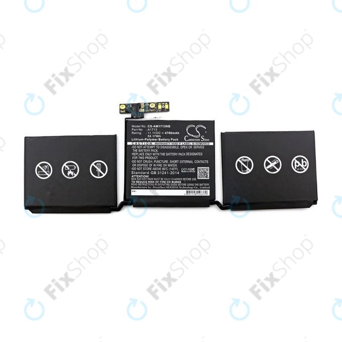 Apple MacBook Pro 13" A1708 (krajem 2016. - Sredinom 2017.) - Baterija A1713 4700 mAh HQ