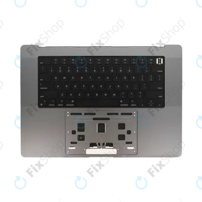 Gornji okvir tipkovnice za MacBook Pro 16" A2780 (2023), s US tipkovnicom i baterijom, Space Gray, 661-32189, Genuine Apple