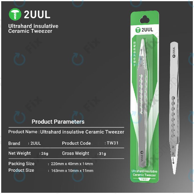 Precizna pinceta, keramički izolirana, 2UUL TW31