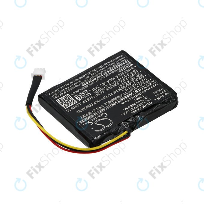 Baterija za TomTom Via 1405, 900mAh, Li-Ion, 3.7V, 6027A0114501, HQ