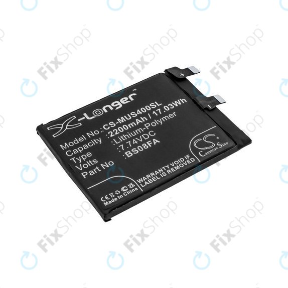 Baterija za  Xiaomi Black Shark 4, 2200mAh, Li-Pol, 7.74 V, BS08FA, HQ