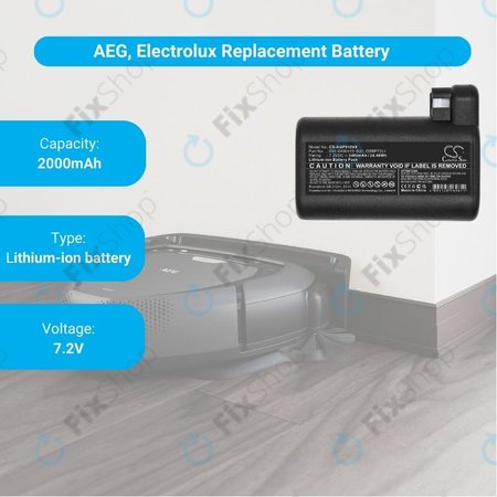AEG RX-serija, Electrolux E, P-serija - Baterija S91-0400410-SU2, OSBP72LI, OSBP72LI25 3400mAh HQ