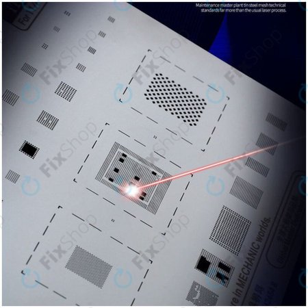 Mechanic iTin 12 - Čelična šablona matične ploče za iPhone XR, XS, XS Max