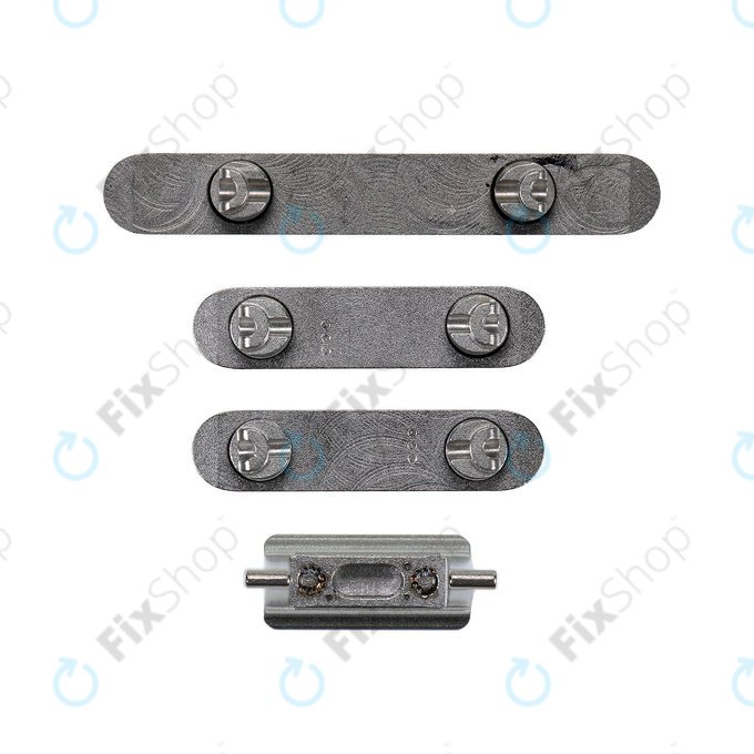Apple iPhone XS Max - Set bočnih gumba - Uključivanje/isključivanje + glasnoća + isključivanje zvuka (Space Grey)
