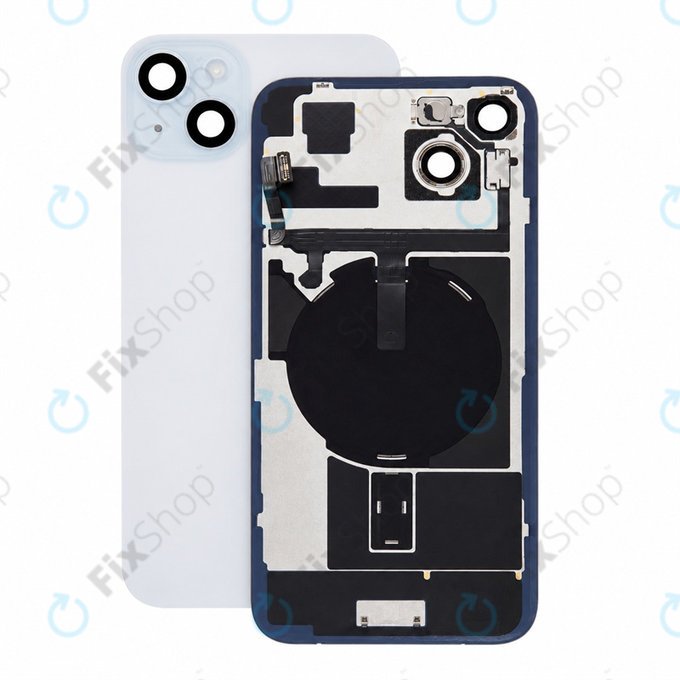 Staklo stražnjeg kućišta za iPhone 15 Plus, Blue, Pulled A