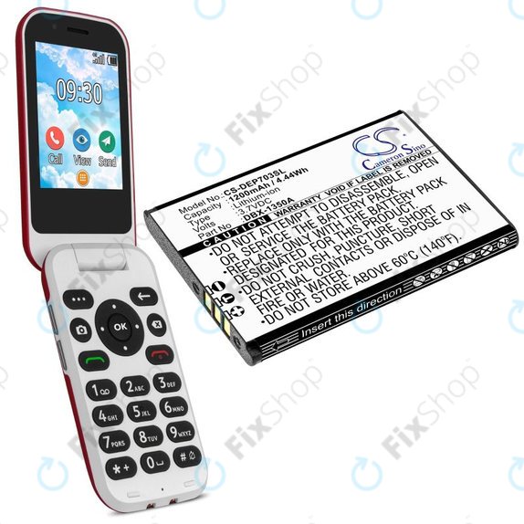 Baterija za Doro 7030, 7031, DFC-0270, 7080, 1200mAh, Li-Ion, 3.7V, DBX-1350A, HQ