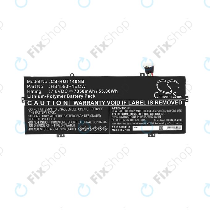 Huawei MateBook X Pro - Baterija HB4593R1ECW 7350mAh HQ