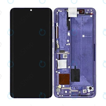 Xiaomi Mi Note 10 Lite - LCD zaslon + zaslon osjetljiv na dodir + okvir (plavkasto nasilno) - 5600020F4L00 Originalni servisni paket