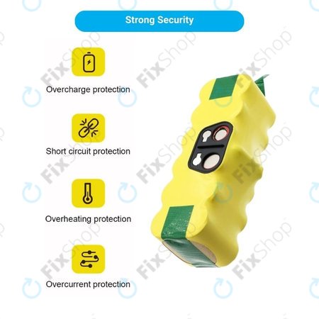 iRobot Roomba 500, 600, 700, 800, 900-series, R3, Scooba 450, Vileda 137173 - Baterija 11702, GD-Roomba-500, VAC-500NMH-33 14.4V 2800mAh HQ