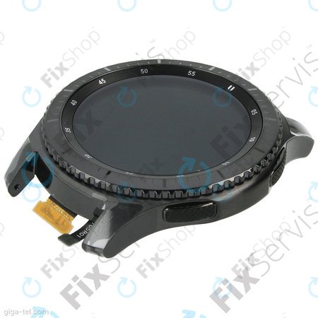 Samsung Gear S3 Frontier R760, R765 - LCD zaslon + zaslon osjetljiv na dodir + okvir (Space Gray) - GH97-19658A Originalni servisni paket