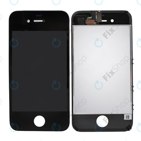 Apple iPhone 4 - LCD zaslon + zaslon osjetljiv na dodir + okvir (crni)