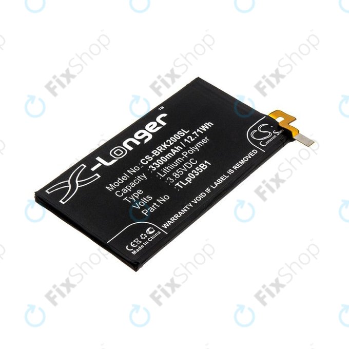 Baterija za Blackberry BBF 100, 3300mAh, Li-Pol, 3.85V, TLp035B1, HQ