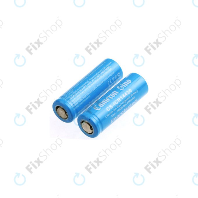 Punjiva baterija, 2 kom, 650mAh, Li-ion, 3.7V, 14430, HQ