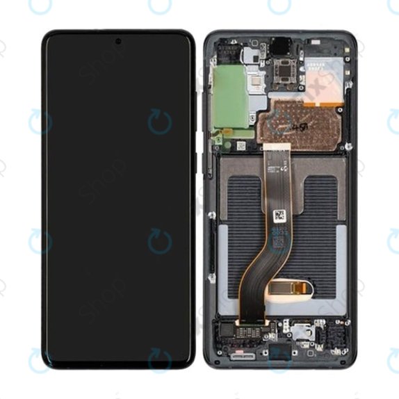 Samsung Galaxy S20 Plus G985F - LCD zaslon + zaslon osjetljiv na dodir + okvir (Cosmic Black) OLED
