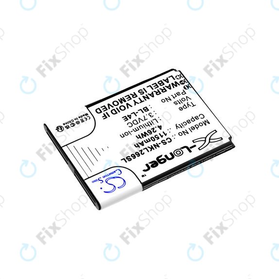 Baterija za Nokia 2660 Flip 4G, 1150mAh, Li-Ion, 3.7V, BL-L4E, HQ