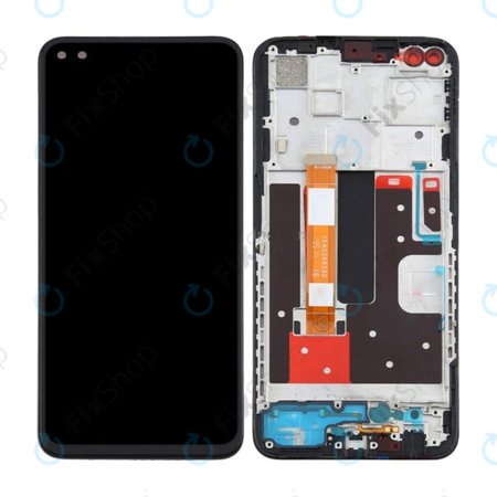 Oppo Reno 4 Z 5G - LCD zaslon + zaslon osjetljiv na dodir + okvir (Ink Black) TFT