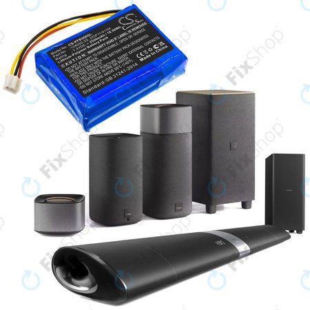 Baterija za Philips Fidelio B5/12, Fidelio HTL9100, Fidelio HTL9300, 2500mAh, Li-Pol, 7.4V, 104050-2S, HQ