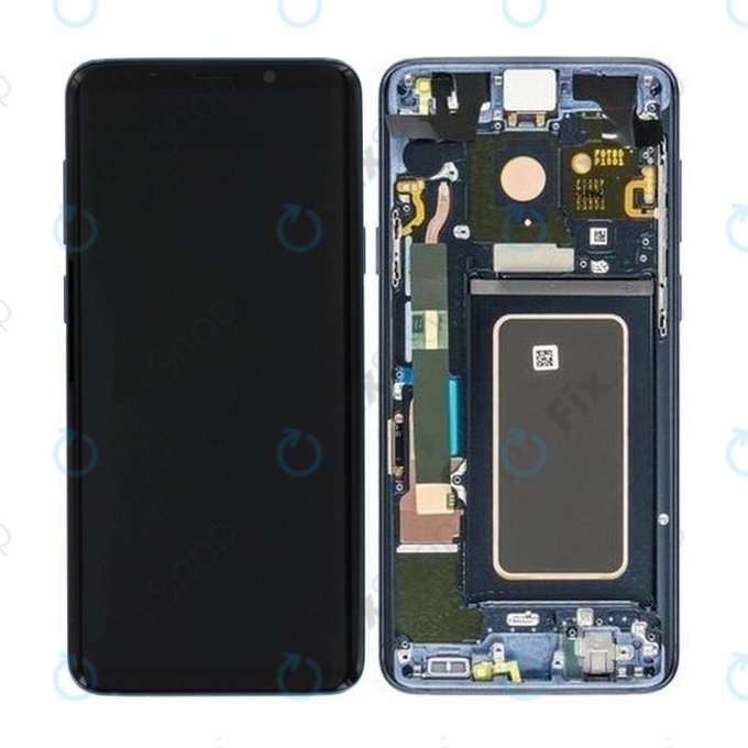 Samsung Galaxy S9 Plus G965F, G965FD - LCD zaslon + zaslon osjetljiv na dodir + okvir (koraljno plava) - GH97-21691D, GH97-21722D, GH97-21692D Originalni servisni paket